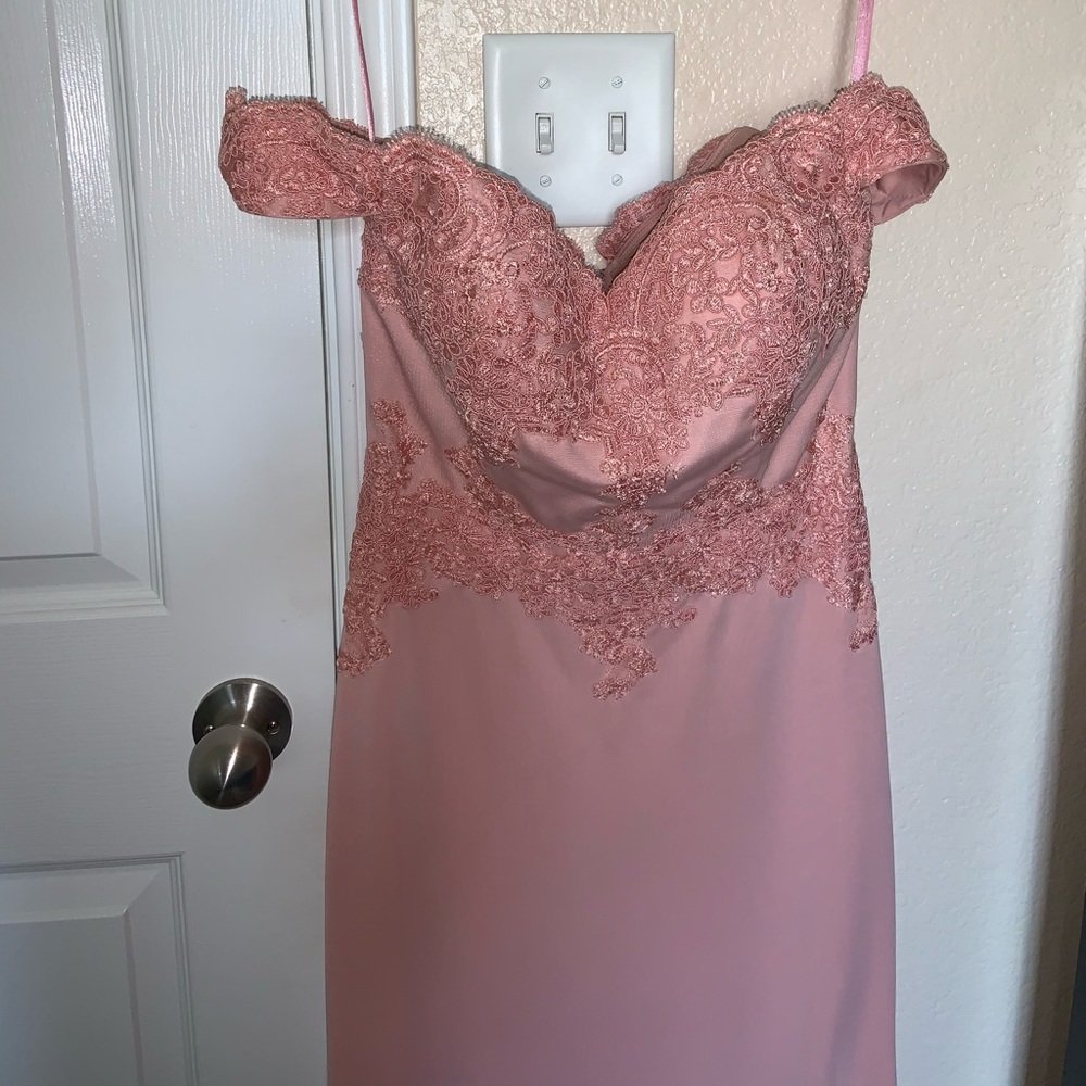 Long blush formal/ bridesmaid dress